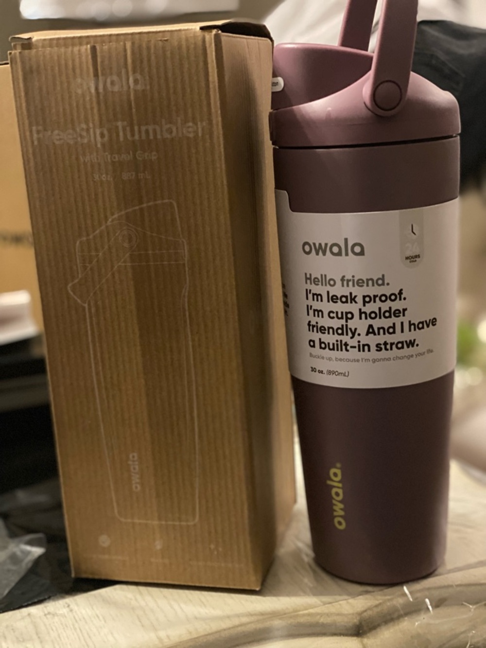 Owala 30oz Leak-Proof Tumbler - Dusty Mauve